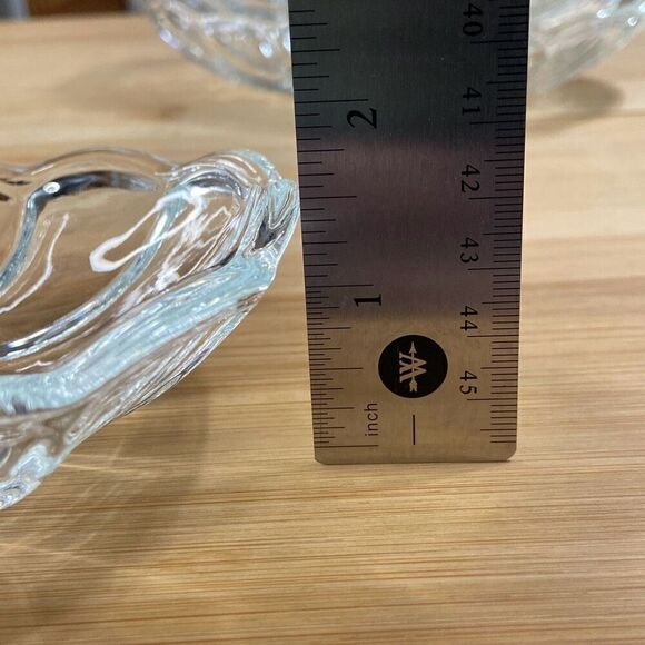 Vintage Anchor Hocking Banana Split Sundae Clear Glass Starburst Dishes Set of 4 - Picture 9 of 9